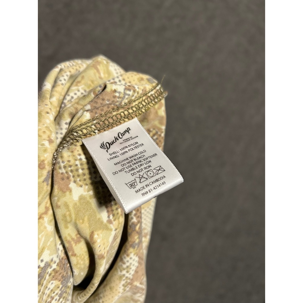 Duck camp digital camouflage button shirt mens short sleeve Large outdoors - Picture 5 of 8